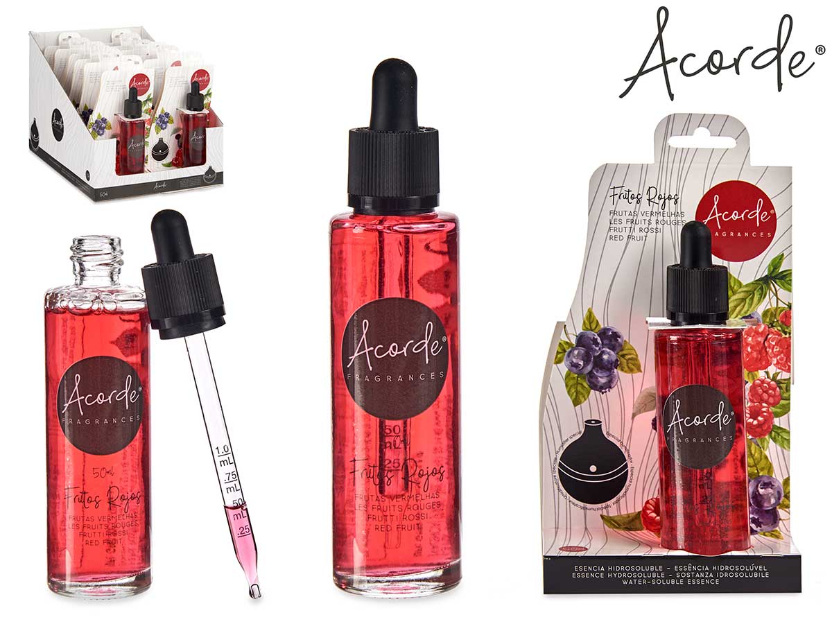 Esencia hidrosoluble 50ml frutos rojos