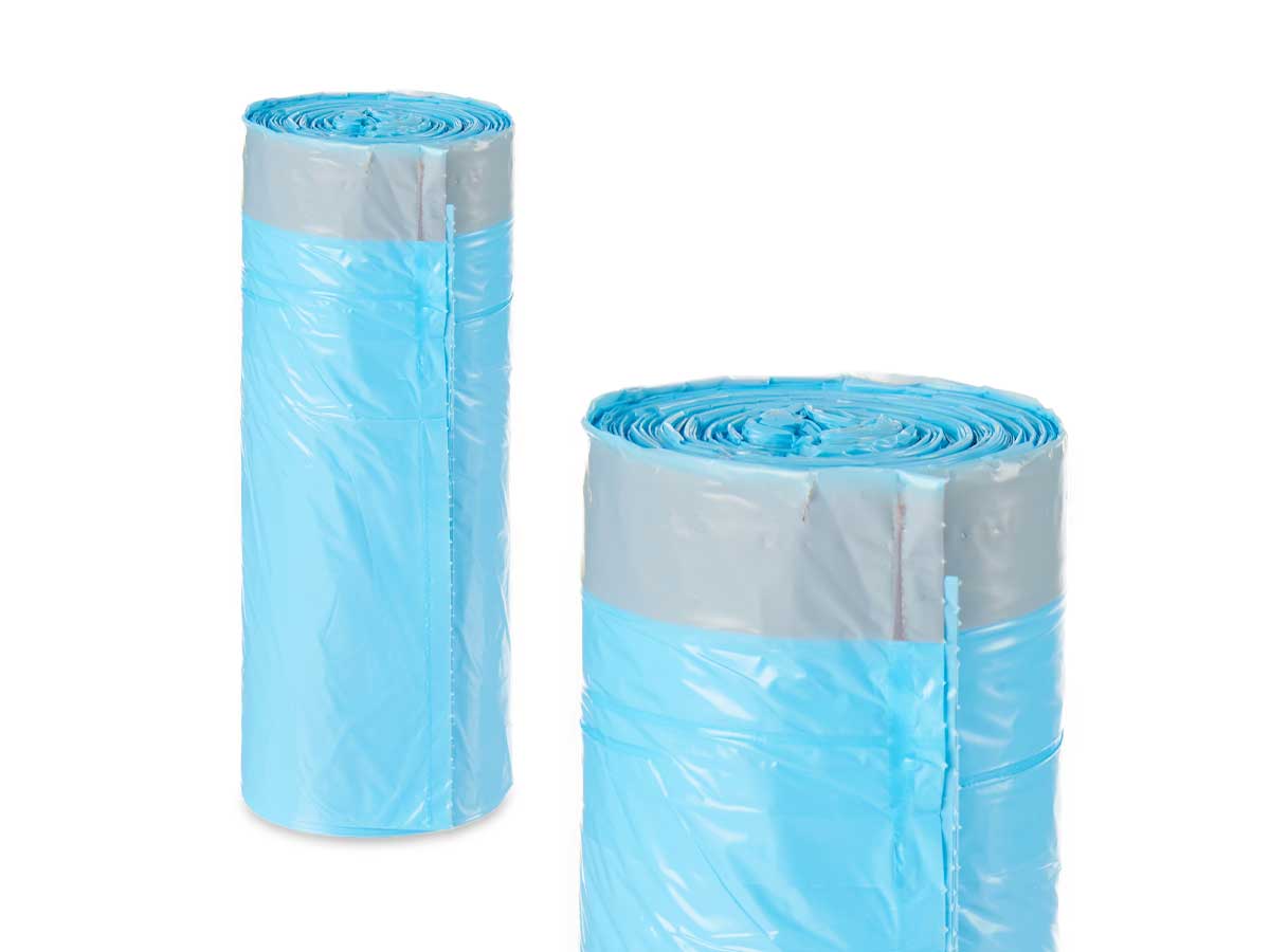 Bolsa basura autocierre perfumada 30l 20uds azul - Imagen 2
