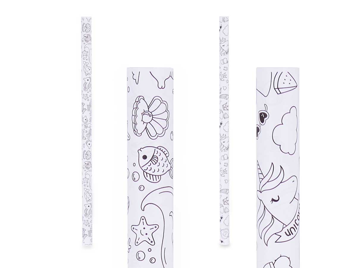 Papel regalo 0,70x1,5m unicornios y sirenas - Imagen 2