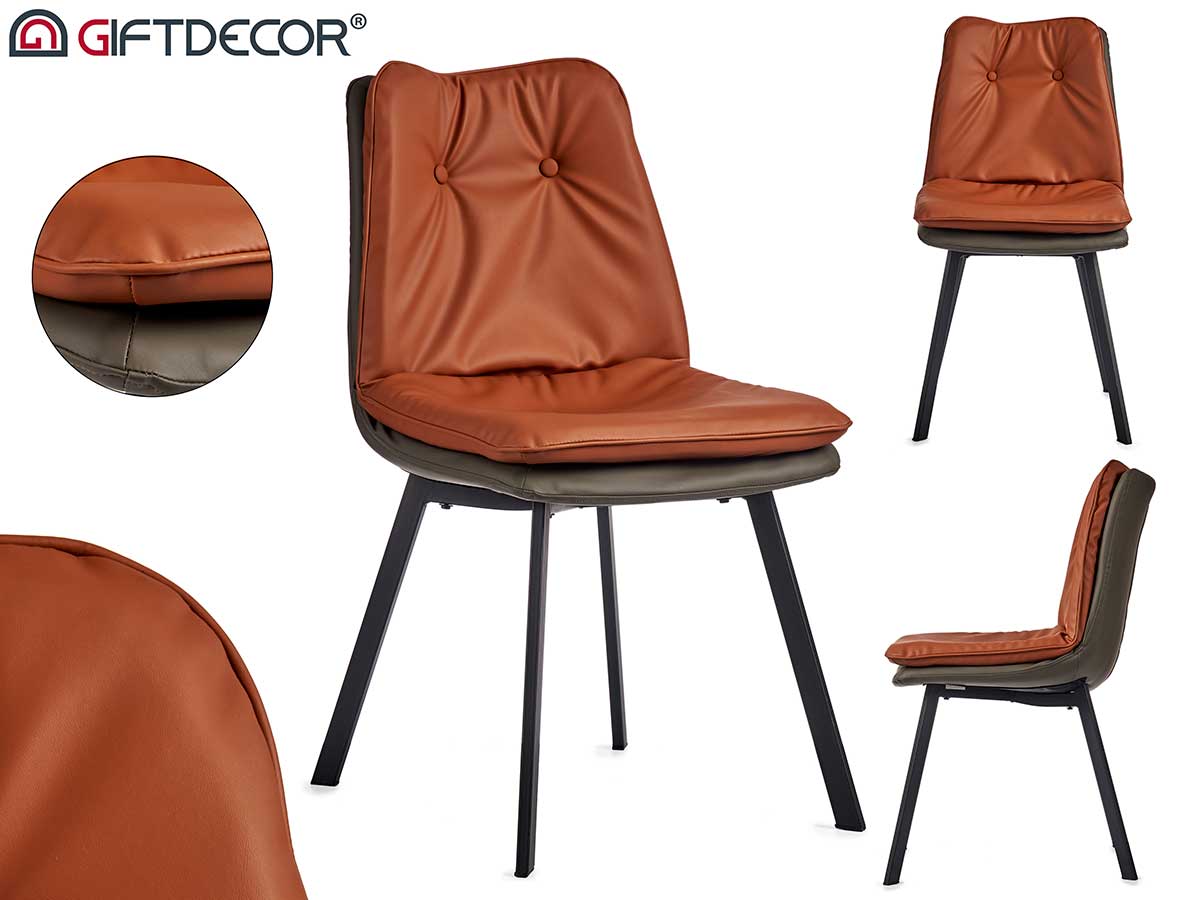 Sillon teja respaldo con botones borde gris