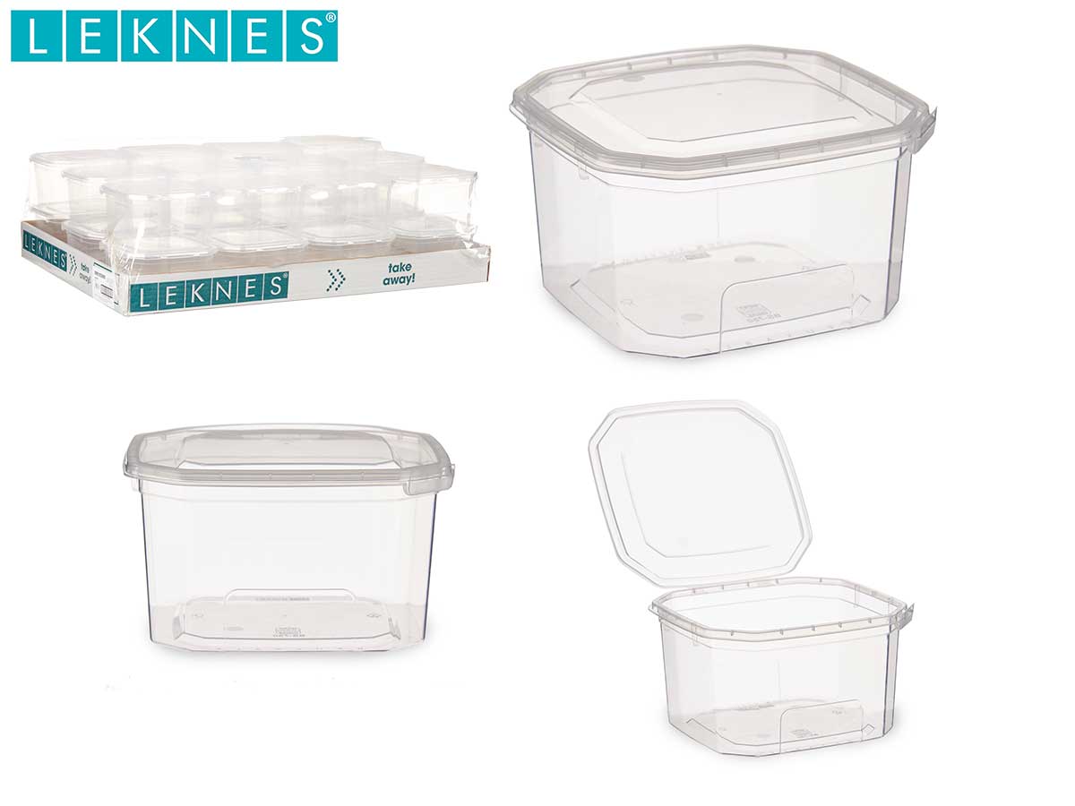 Fiambrera plastico rectangular 750ml