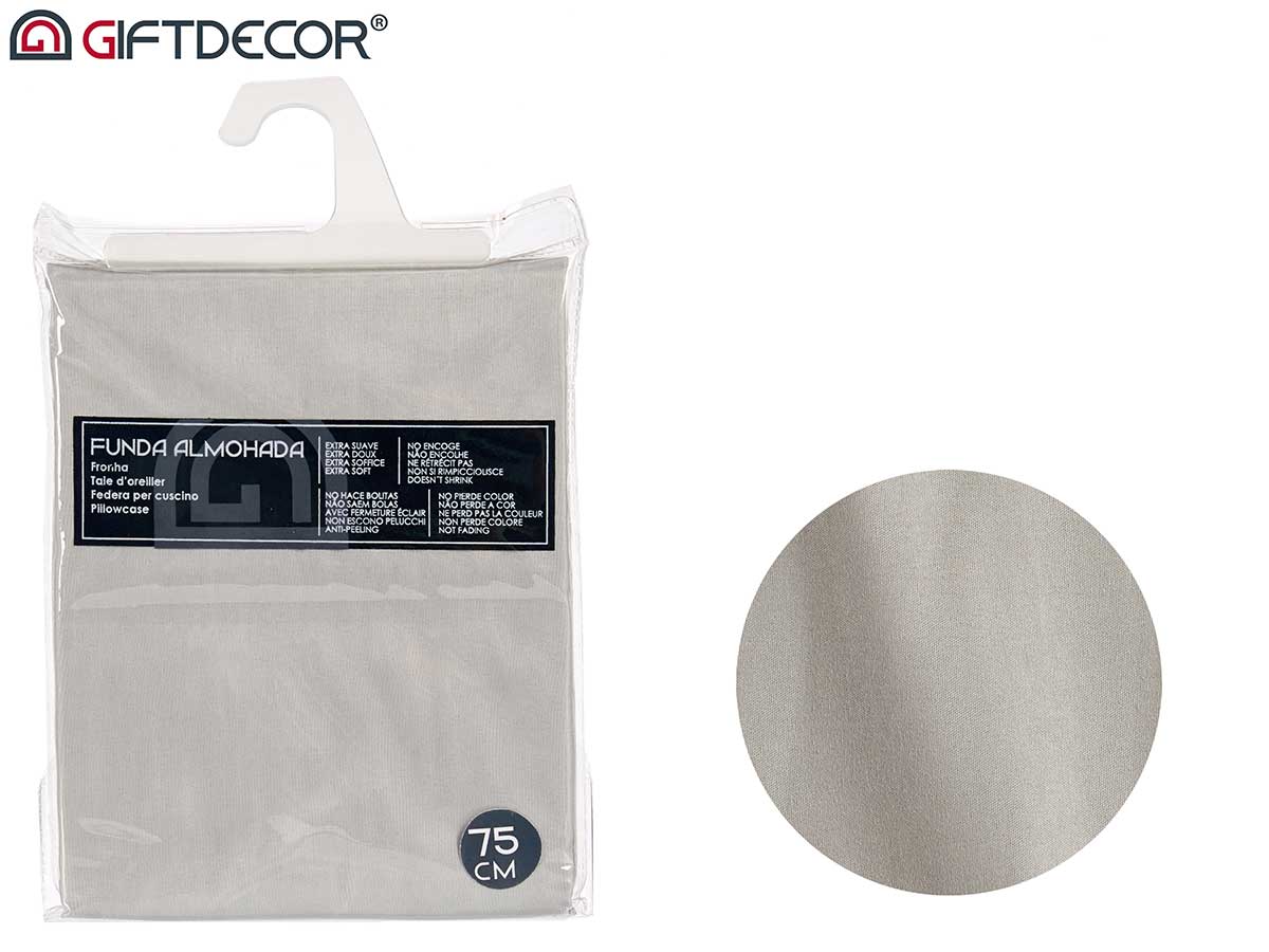 Funda almohada 70 75cm color gris