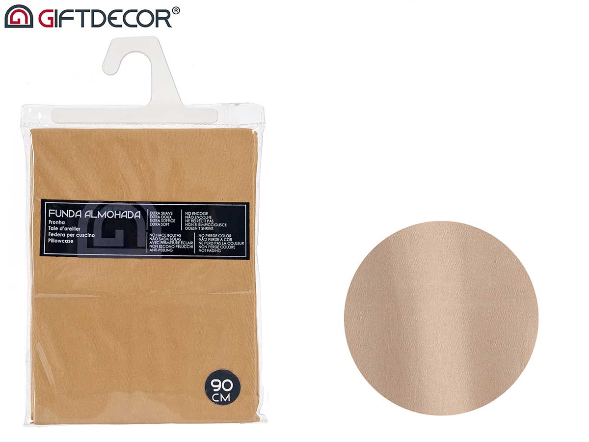 Funda almohada 90cm color beige