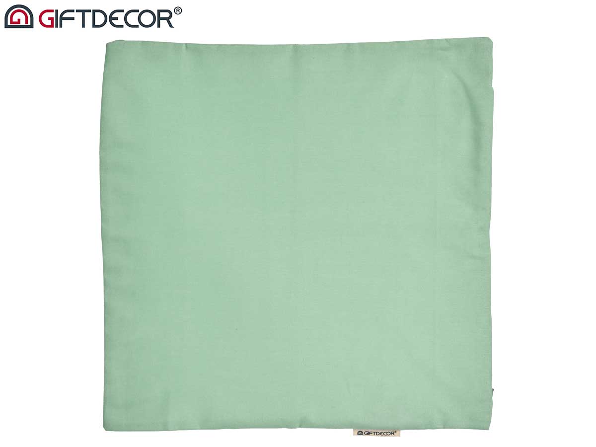 Funda cojin cremallera 45x45 verde - Imagen 4