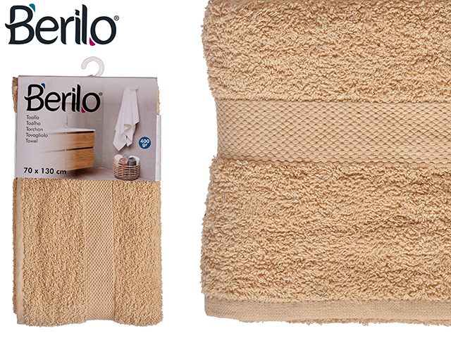 Toalla lisa 70x130 color crema