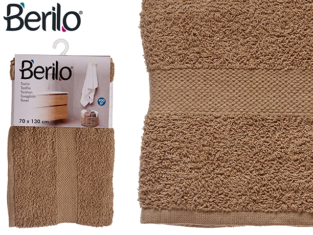 Toalla lisa 70x130 color camel