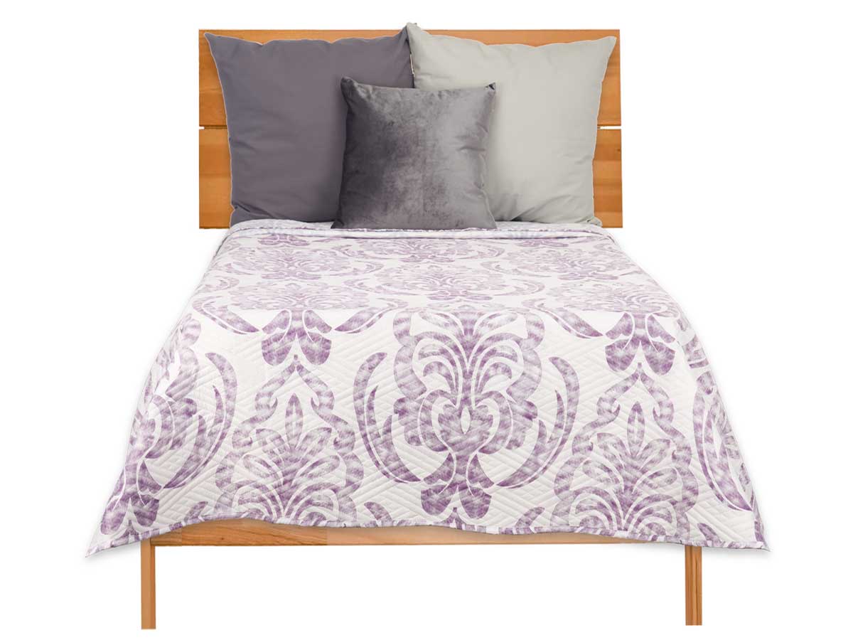 Colcha cama reversible 240x260 damascado - Imagen 2
