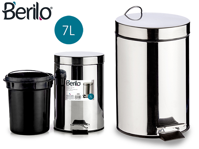 Papelera 7l acero inoxidable con pedal