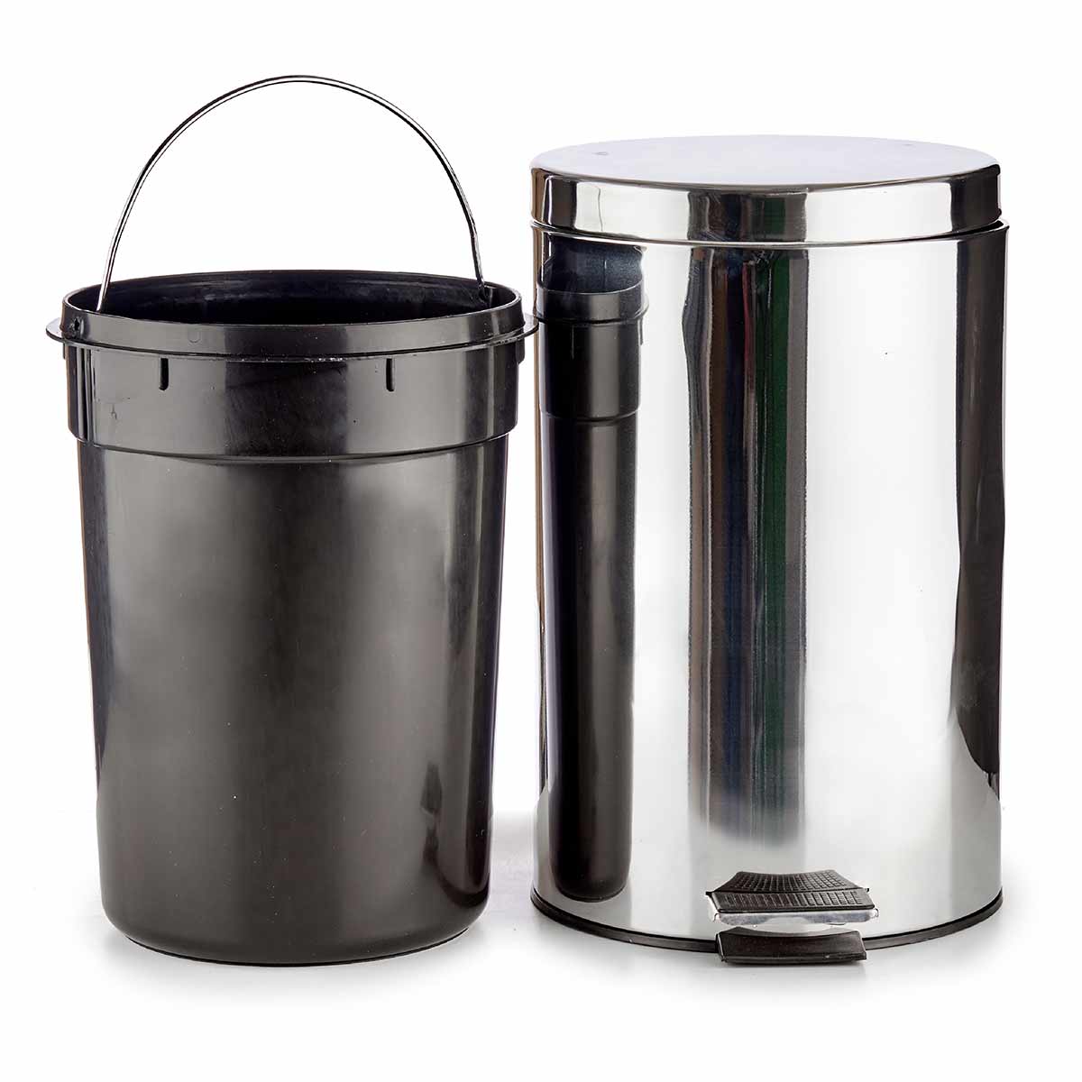 Papelera 12l acero inoxidable con pedal - Imagen 5