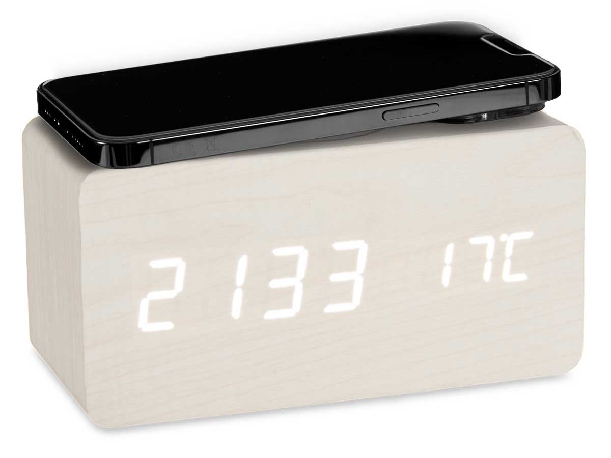 Reloj alarma mov temperatura blanco - Imagen 4