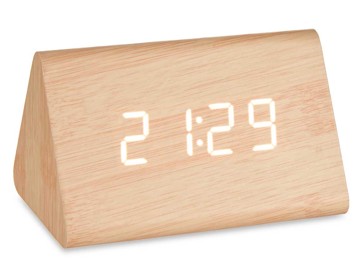 Reloj digital efecto madera - Imagen 2