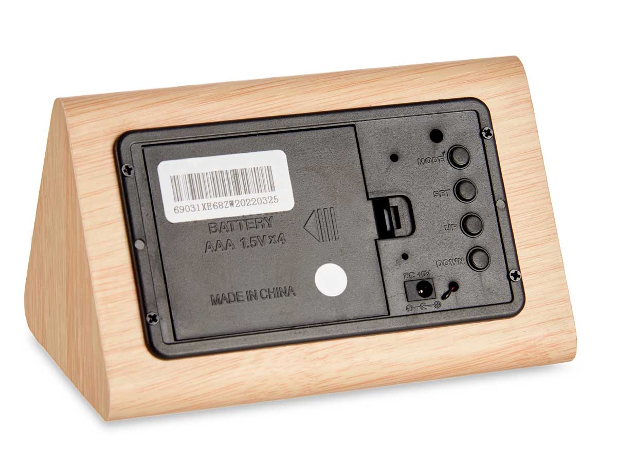 Reloj digital efecto madera - Imagen 4