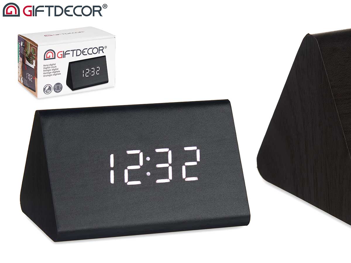 Reloj digital negro