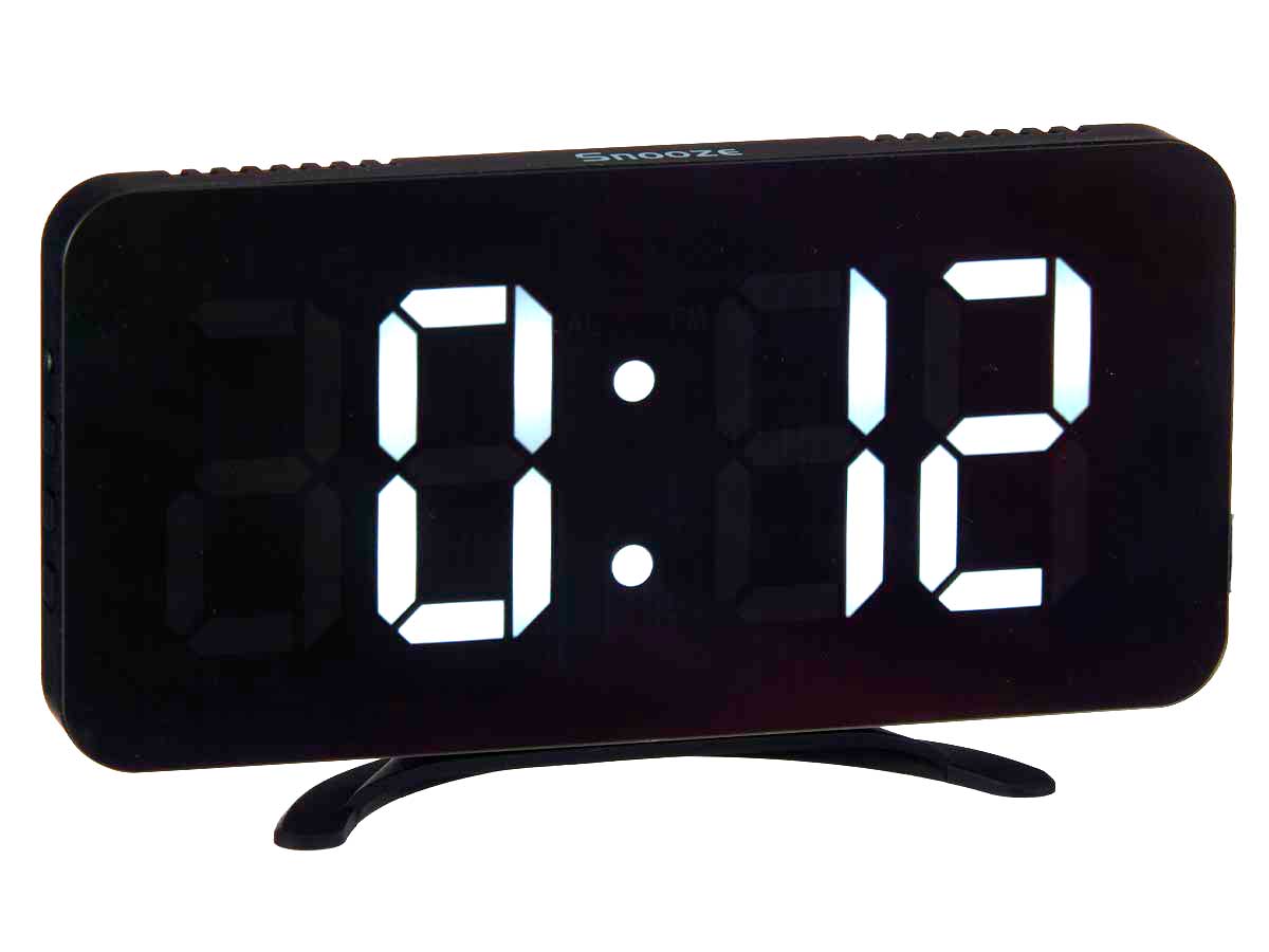 Reloj espejo negro - Imagen 2
