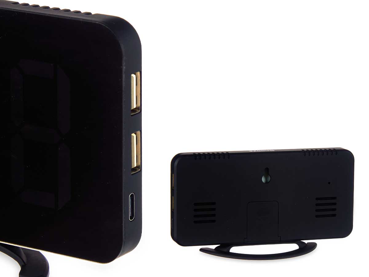 Reloj espejo negro - Imagen 5