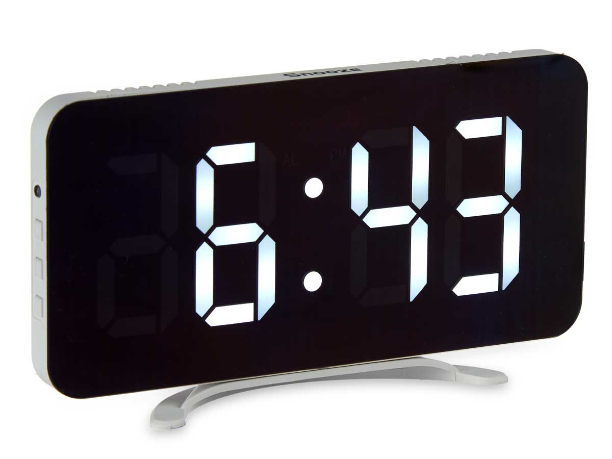 Reloj espejo blanco - Imagen 2