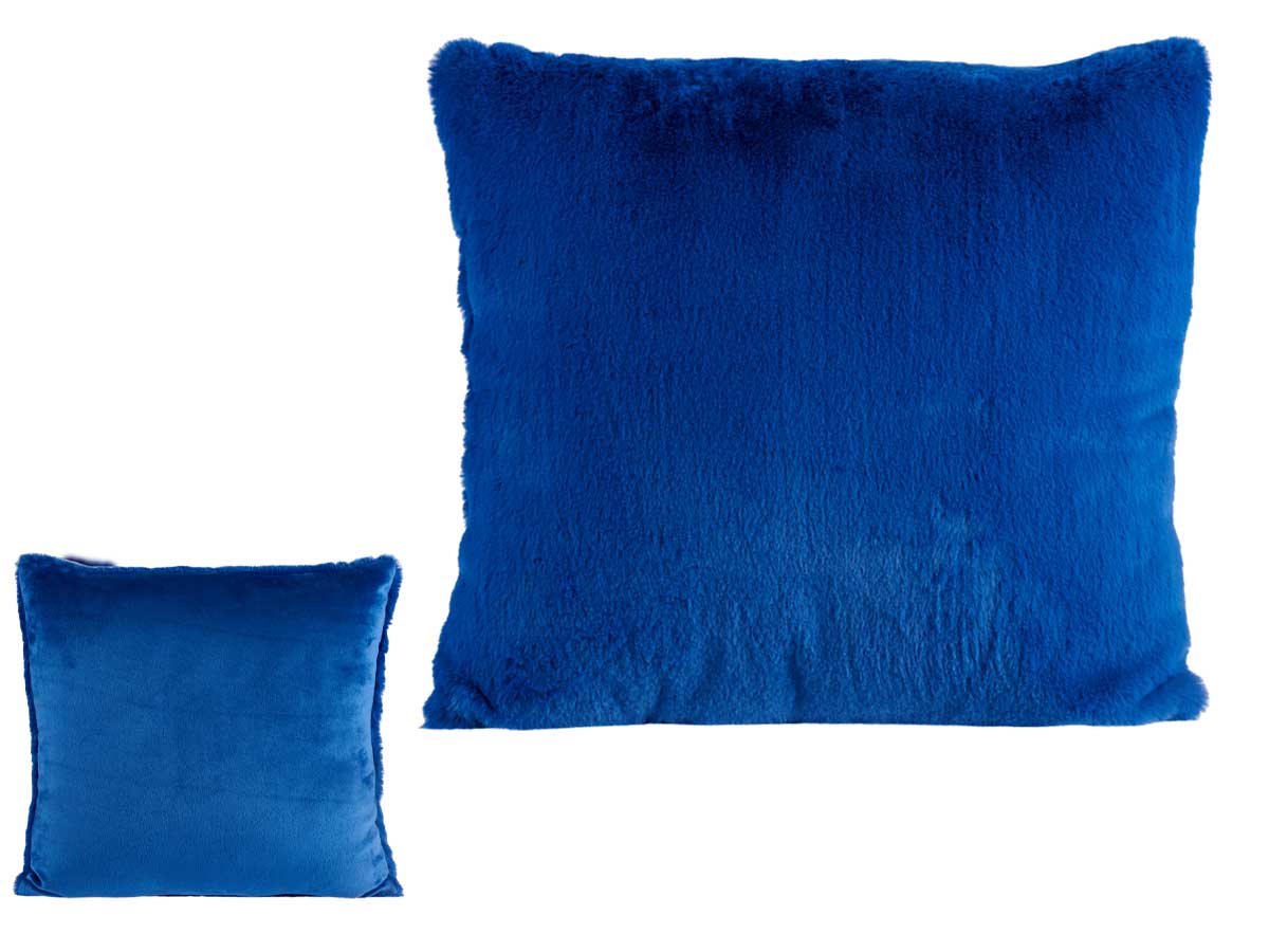 Cojin pelo corto azul 40cm - Imagen 2