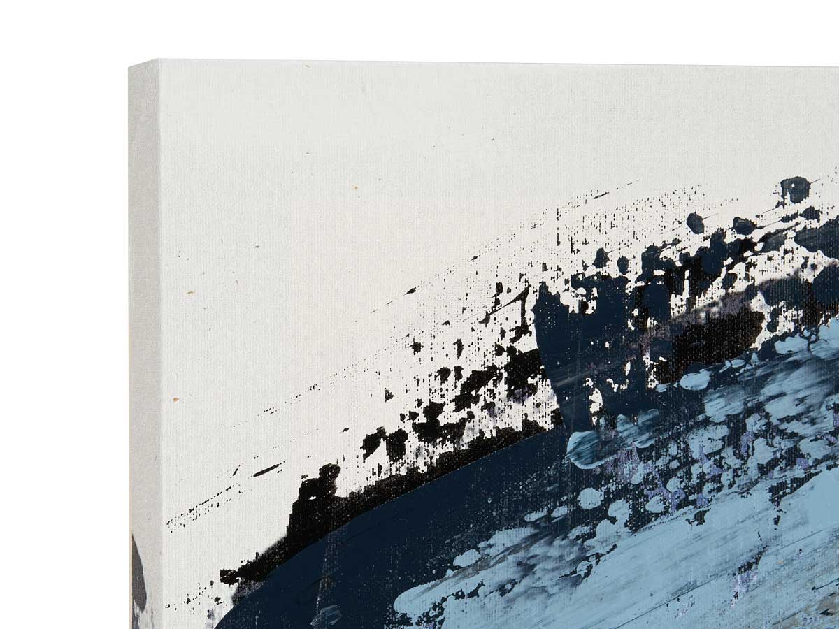 Lienzo pintado ola gris azul 60x160cm surt 2 - Imagen 2