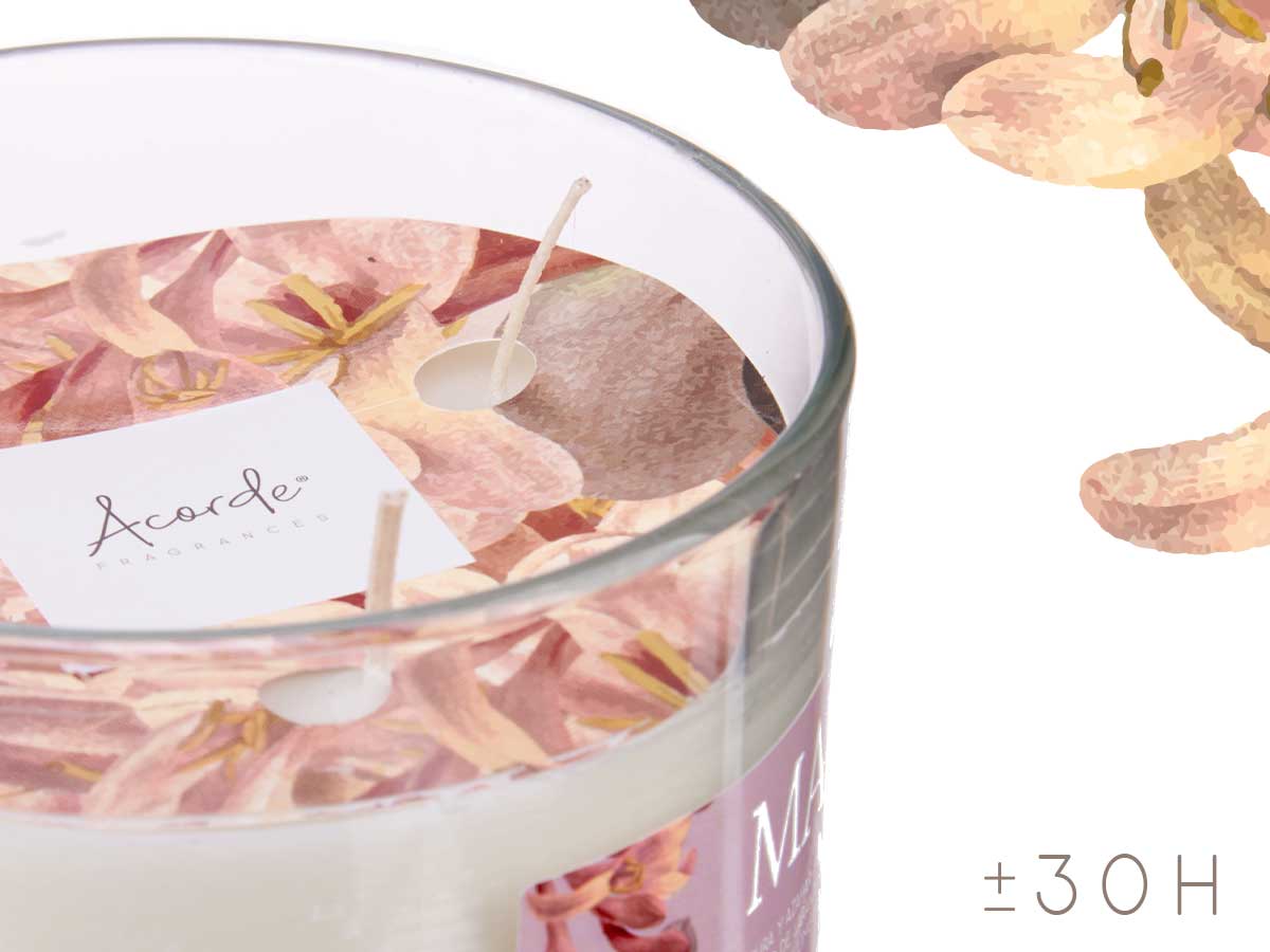 Vela vaso c tapa dorada lima pura y azahar - Imagen 4