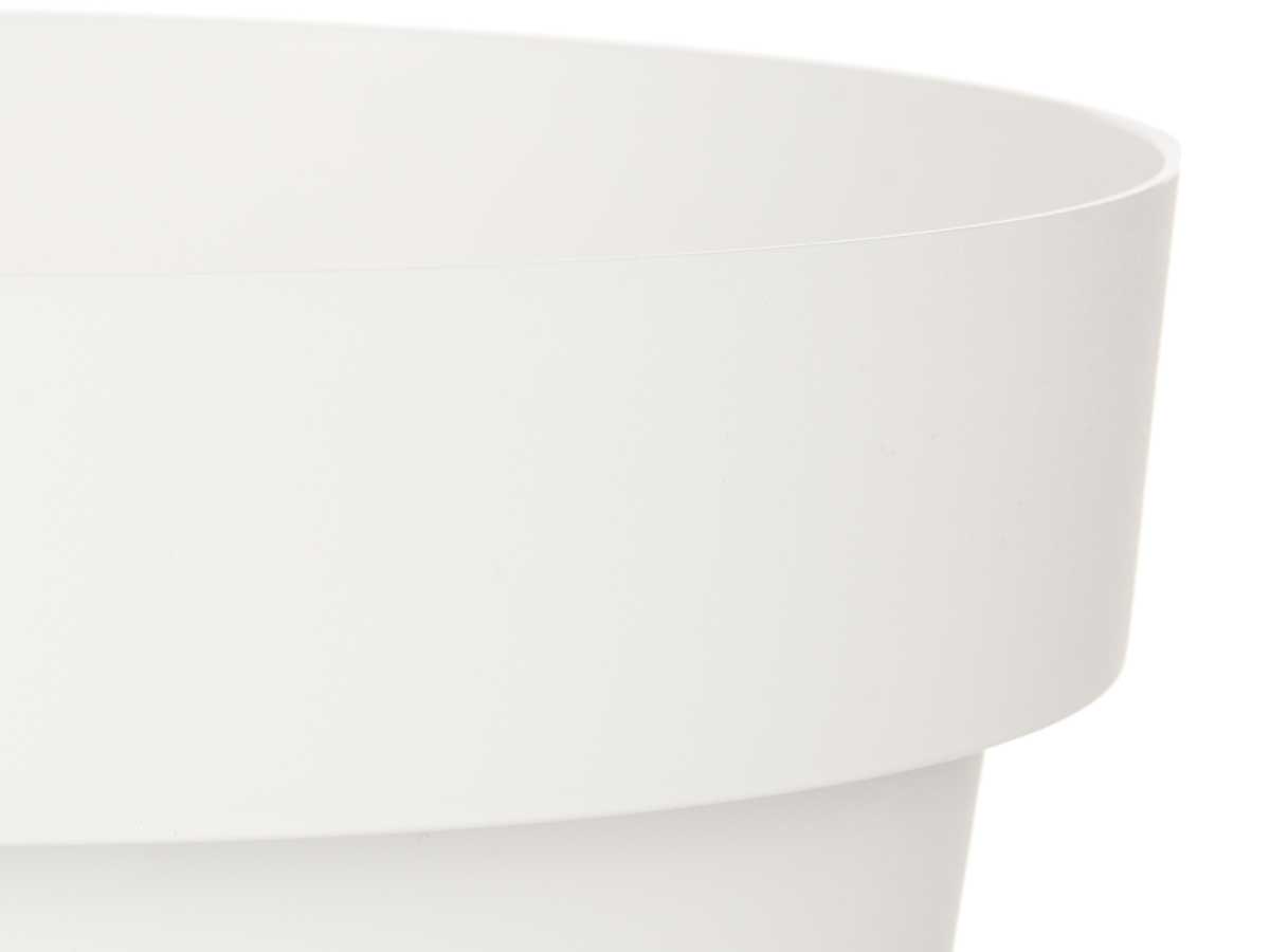Maceta plastico blanca con reserva agua 30cm - Imagen 3