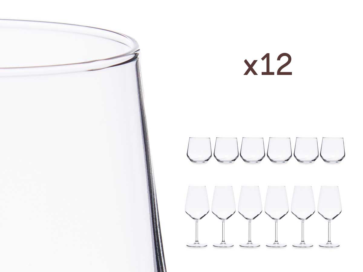 Set 12 pzs allegra 6 vasos 425ml y 6 copas 490ml - Imagen 4