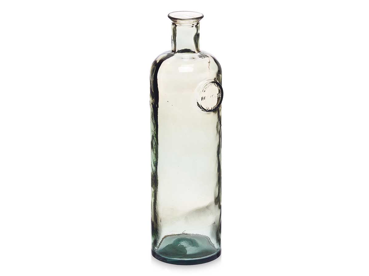 Botella decorativa vidrio stamp 45cm champan - Imagen 2