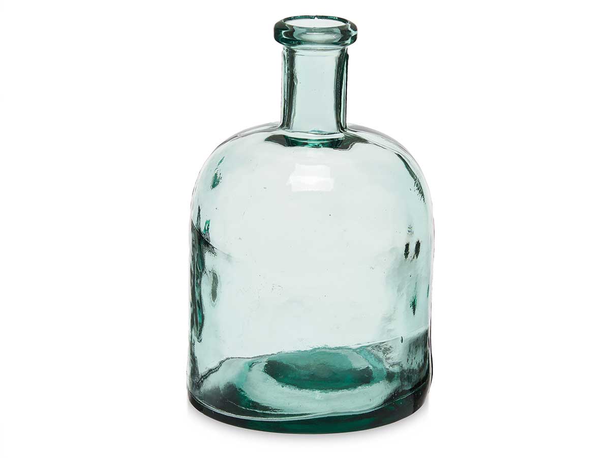 Botella decorativa vidrio ancha - Imagen 2