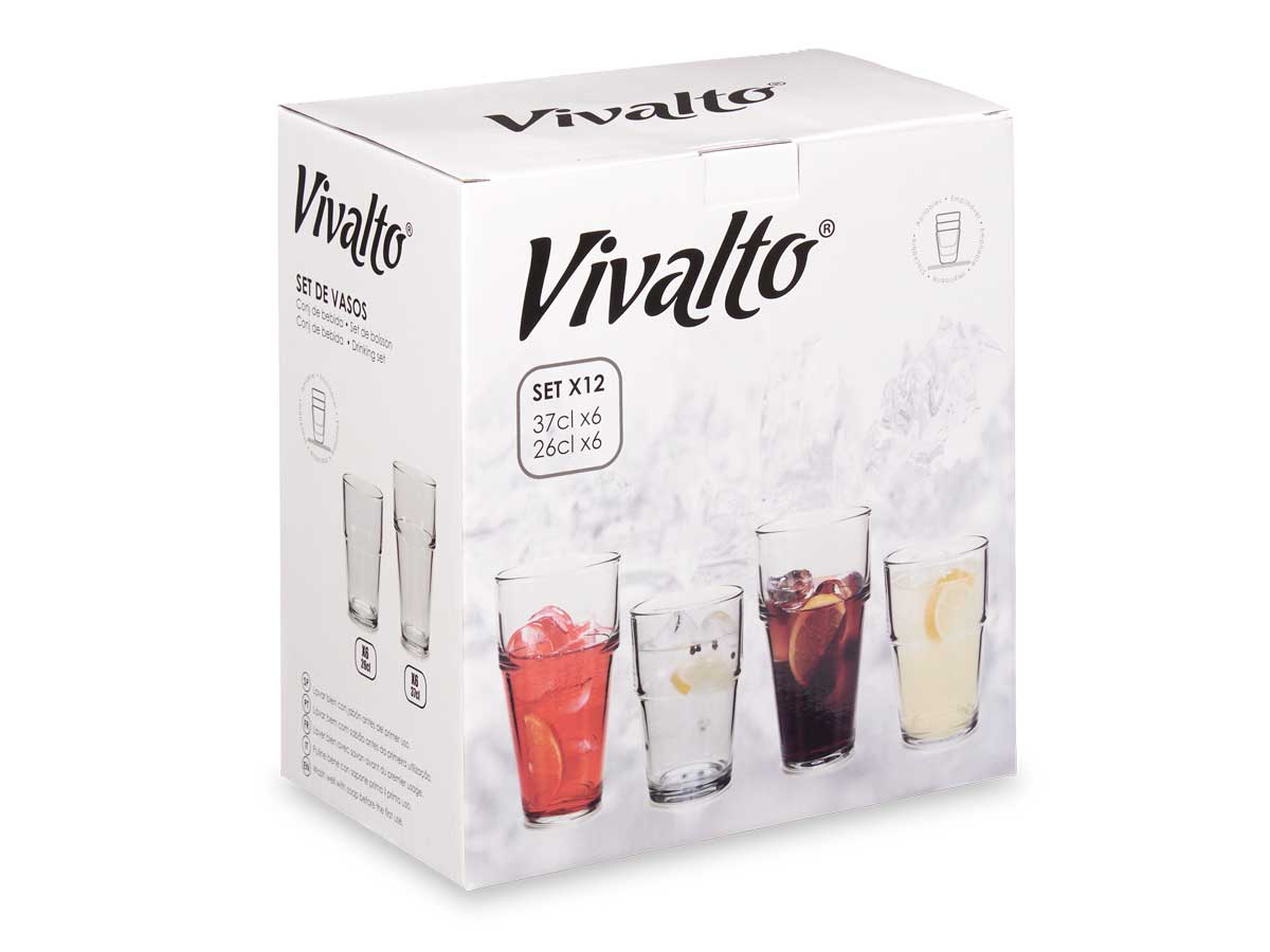 Set 12 vasos lisos - Imagen 4