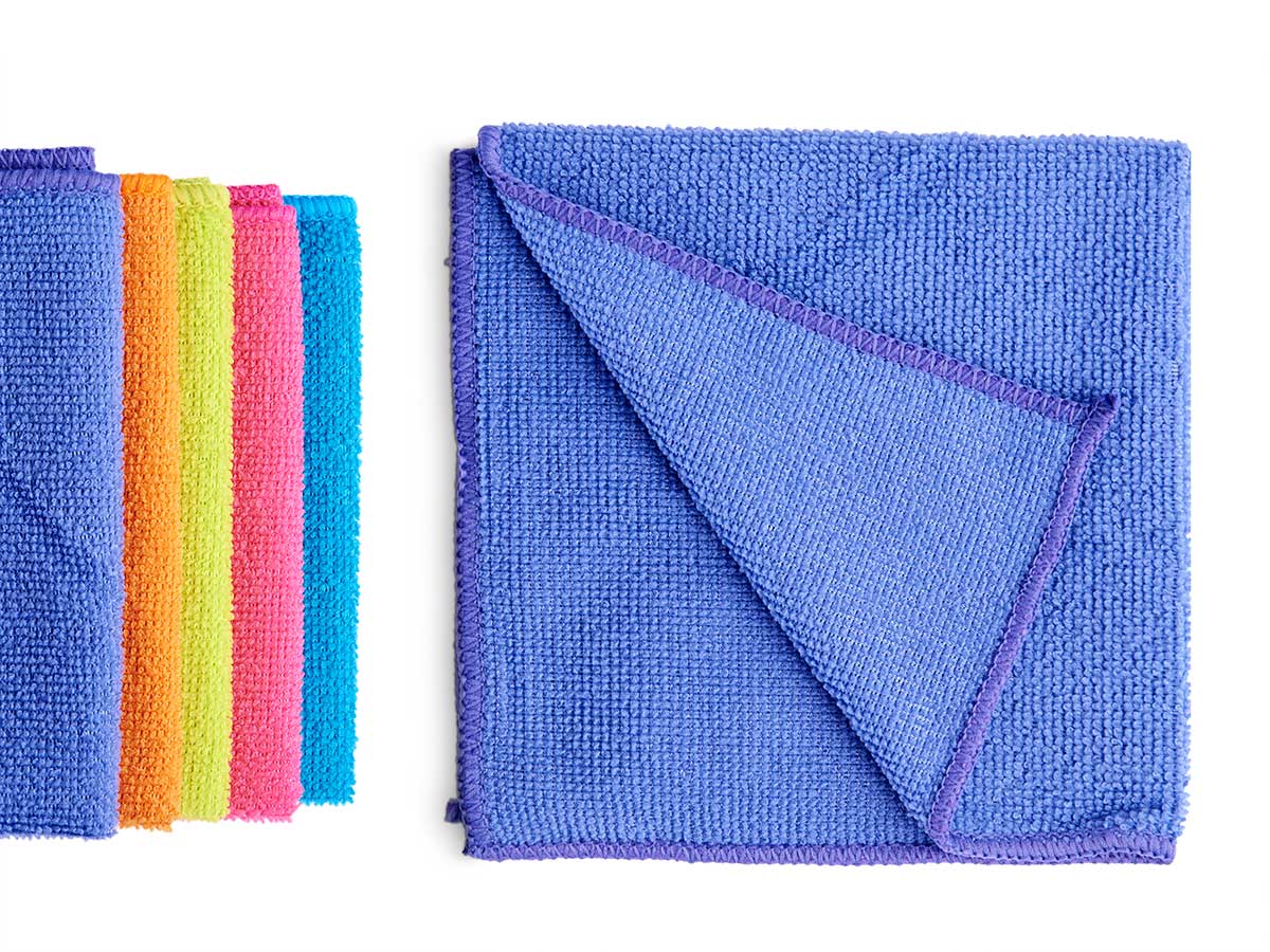 Set 5 bayetas microfibra 30x30cm 5 col - Imagen 2