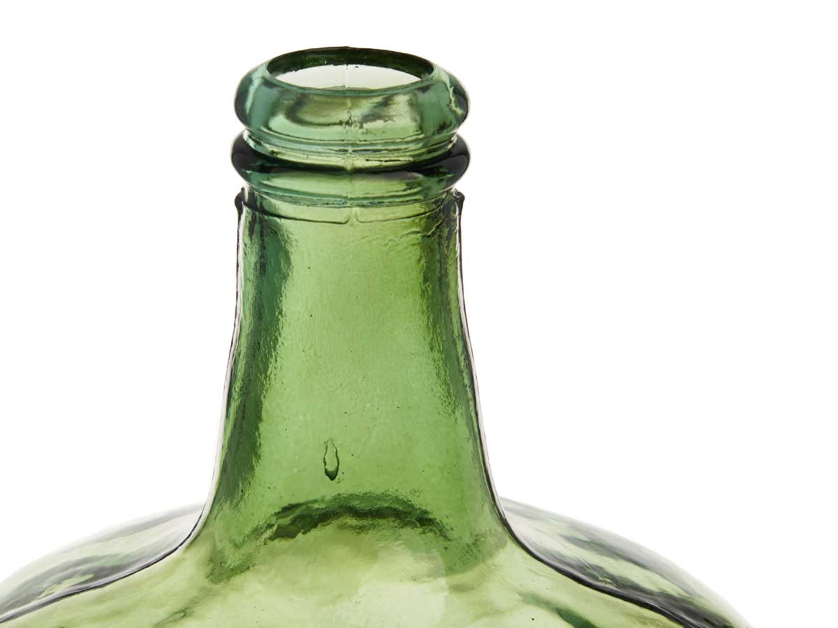 Botella decorativa vidrio lisa 8l verde - Imagen 4