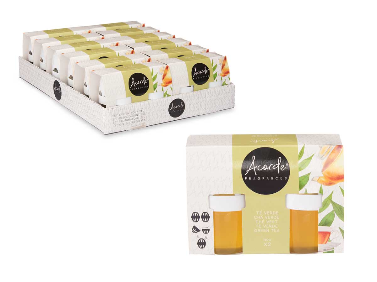 Set 2 ambientadores gel 140gr x 2 te verde - Imagen 3