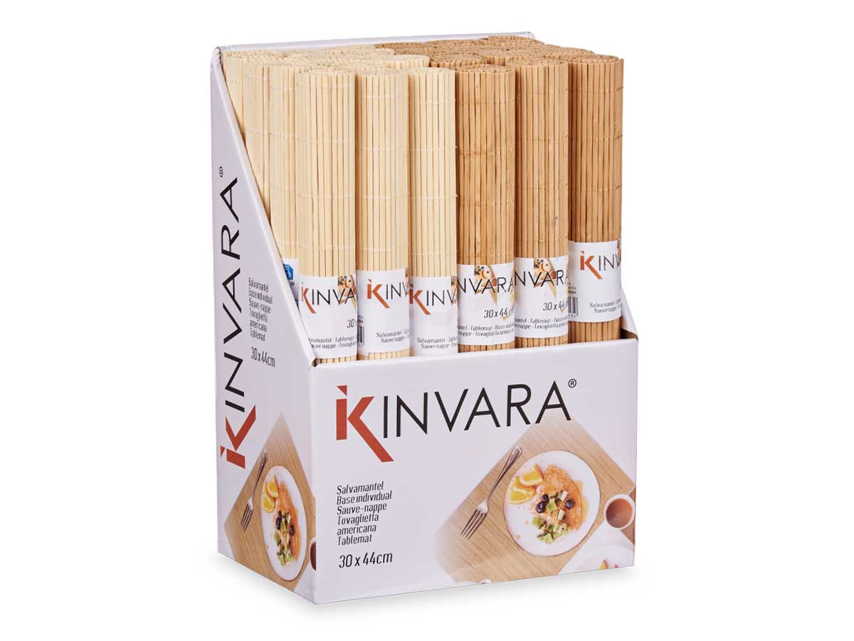 Salvamantel bambu natural 30x44cm surt 2 - Imagen 3