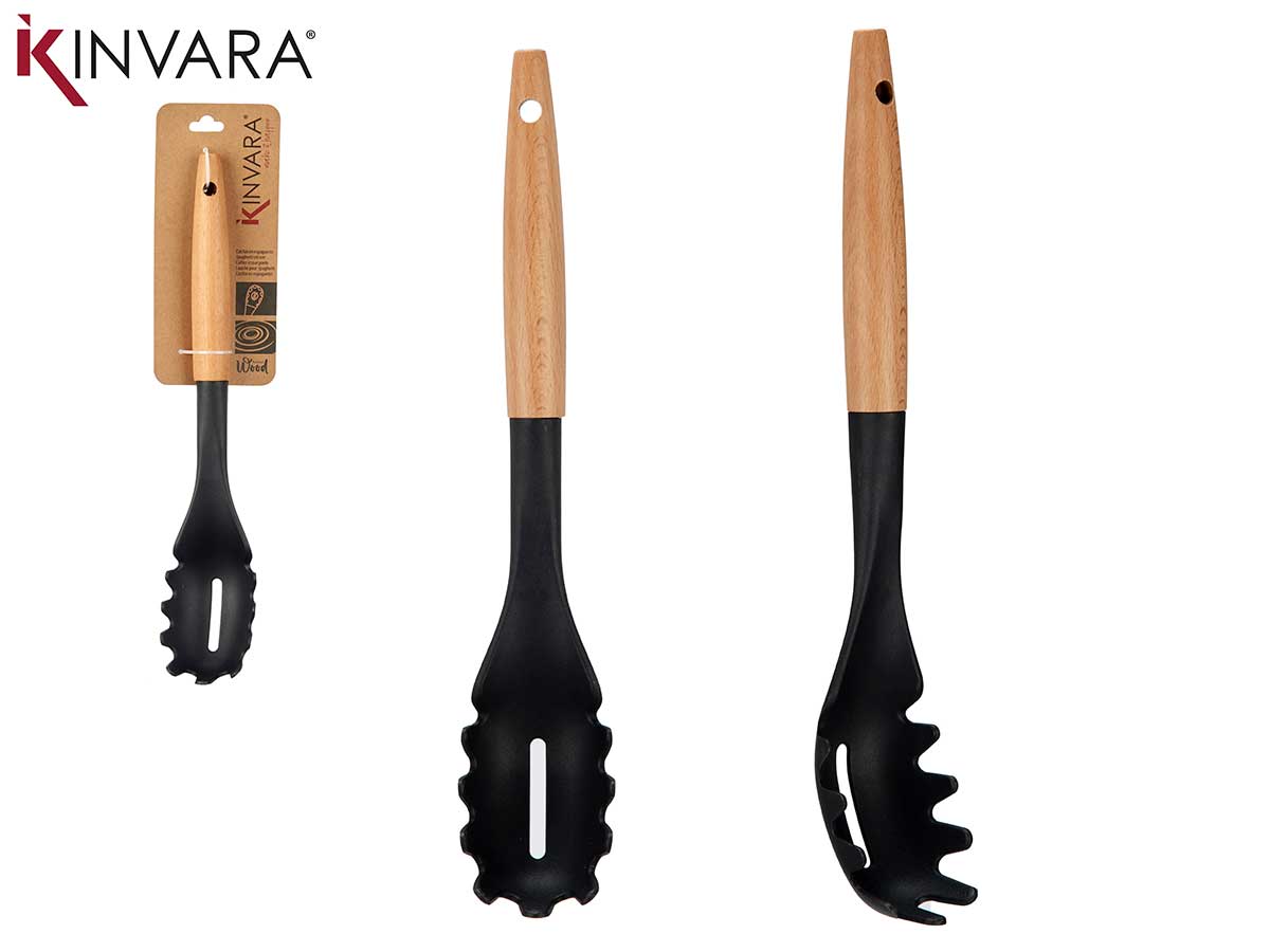 Utensilio pasta cocina mango madera