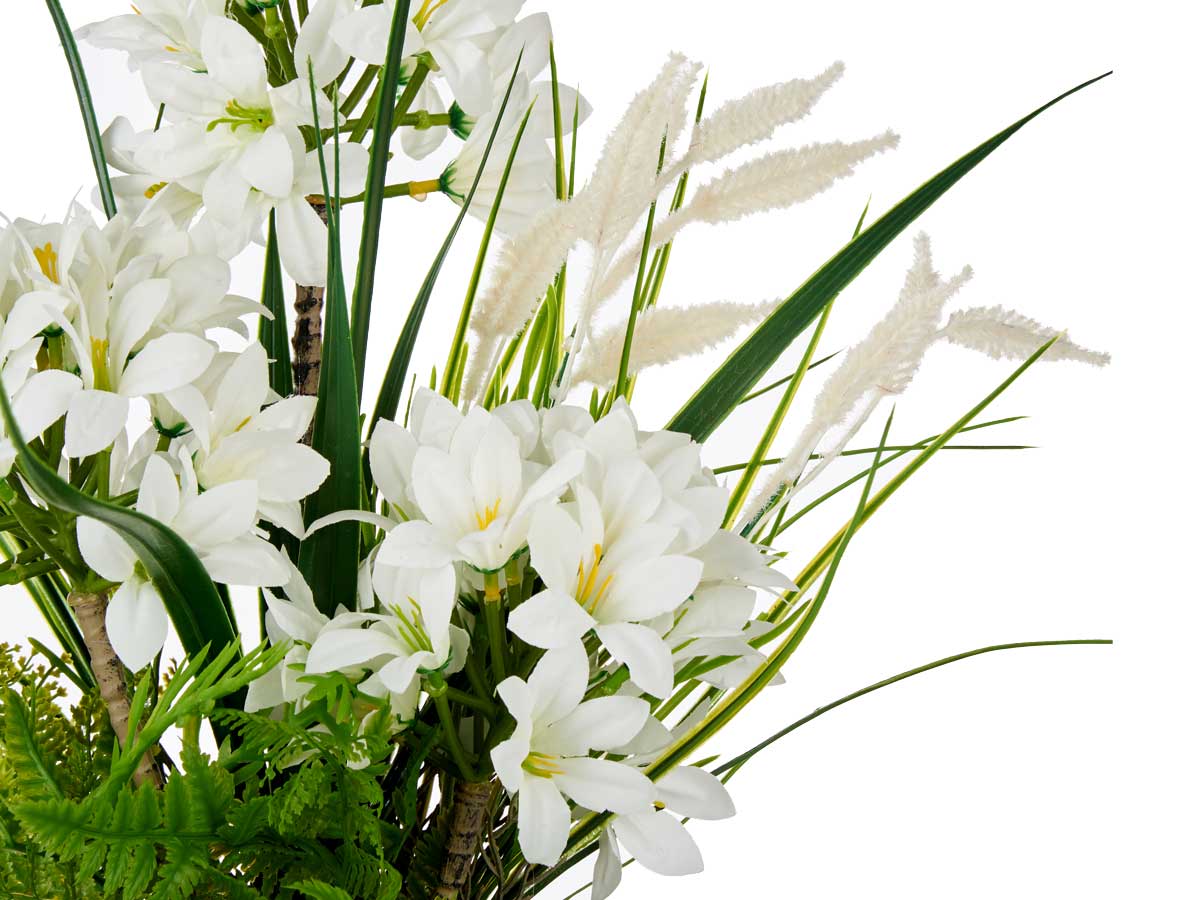 Maceta bola gigante con flores surt 3 colores - Imagen 3