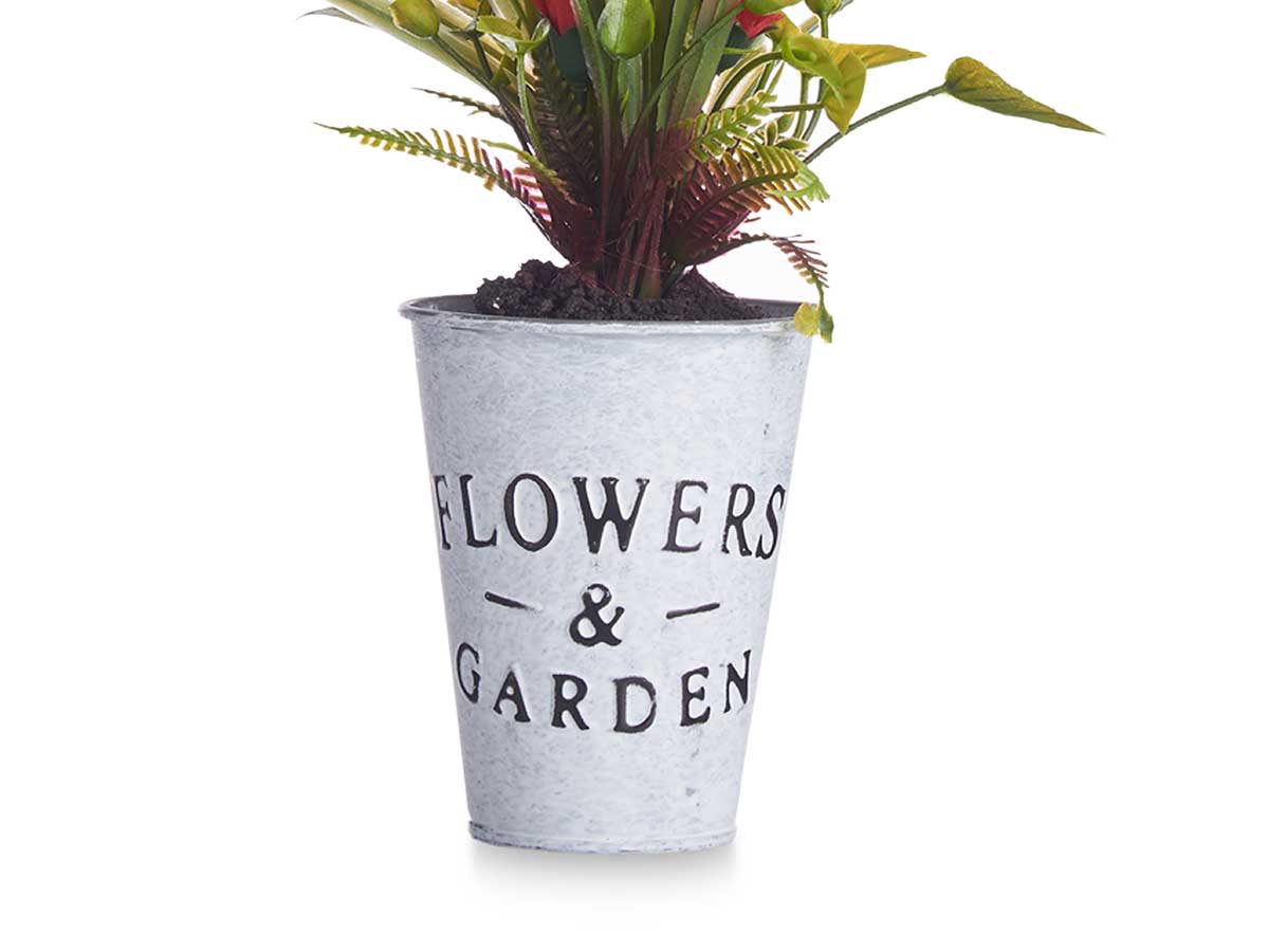 Planta clavel bote metal surt 4 - Imagen 4