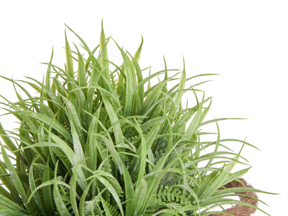 Planta flor verde envejecid bote metal 24cm surt 3 - Imagen 3