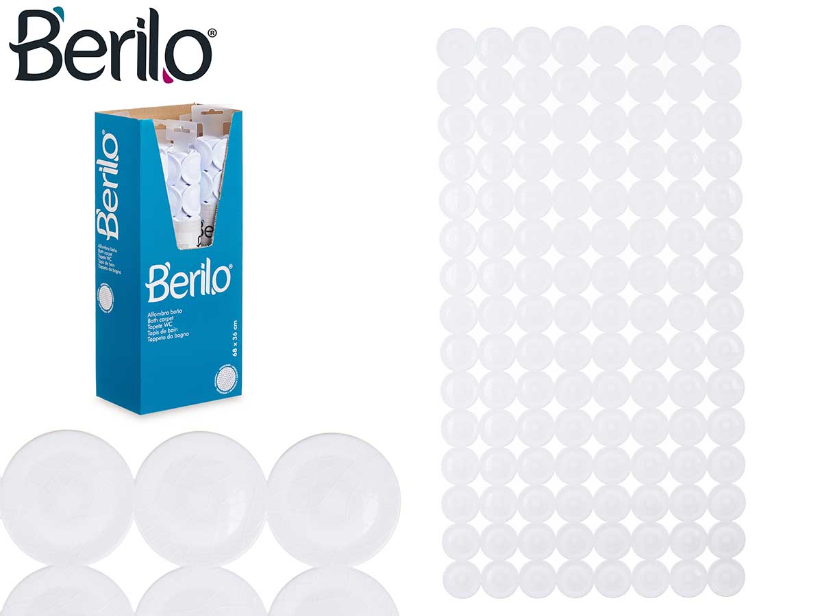 Alfombra baño antideslizante ladrillo blanco grd