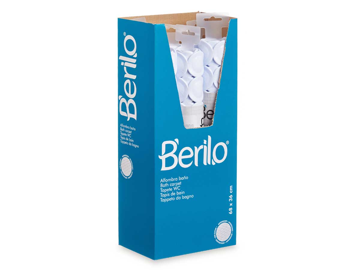 Alfombra baño antideslizante ladrillo blanco grd - Imagen 3