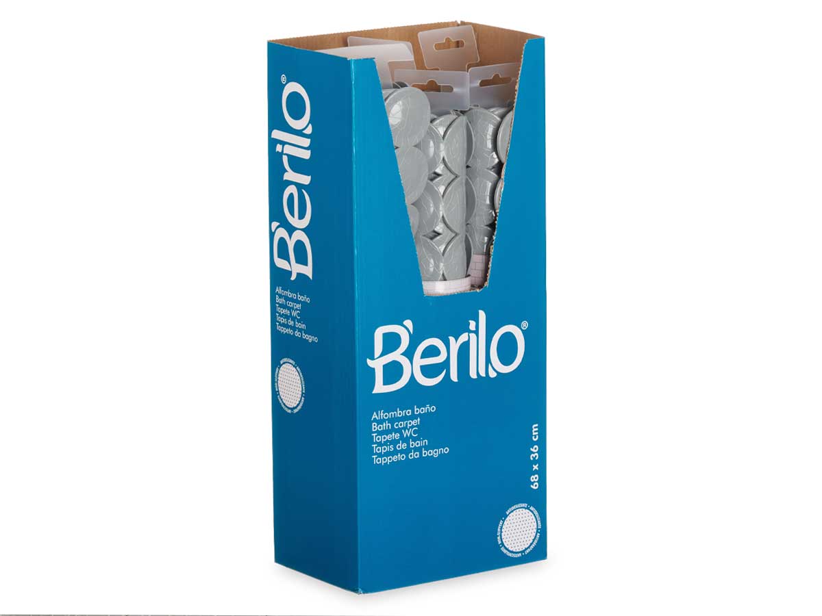 Alfombra baño antideslizante ladrillo gris grd - Imagen 3