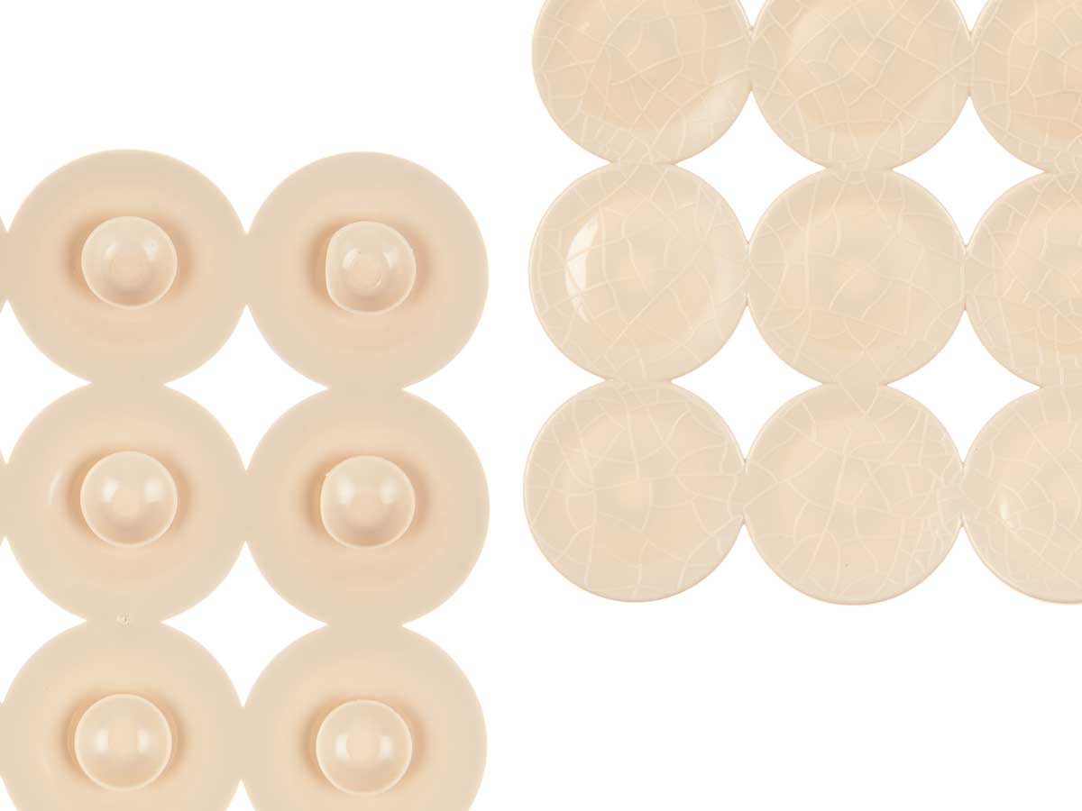 Alfombra baño antideslizante ladrillo beis grd - Imagen 4