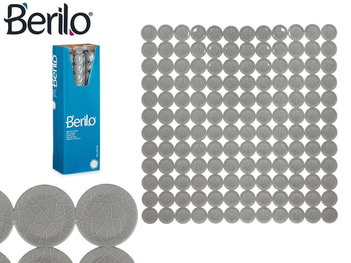 Alfombra baño antideslizante ladrillo gris peq