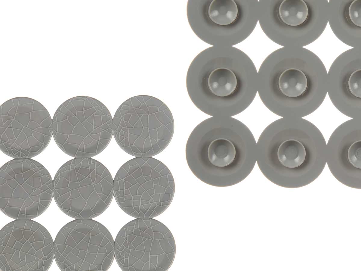 Alfombra baño antideslizante ladrillo gris peq - Imagen 4