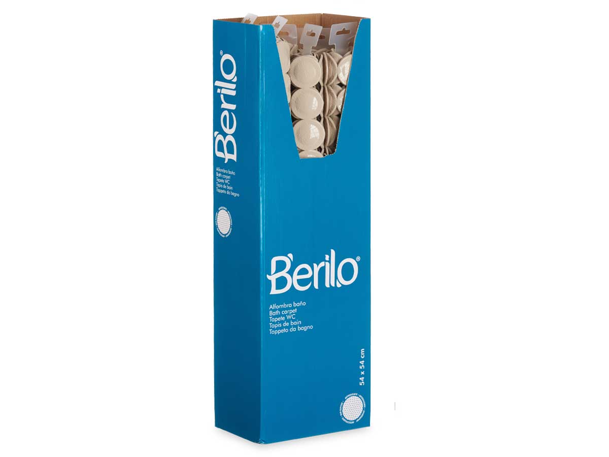 Alfombra baño antideslizante ladrillo beis peq - Imagen 3