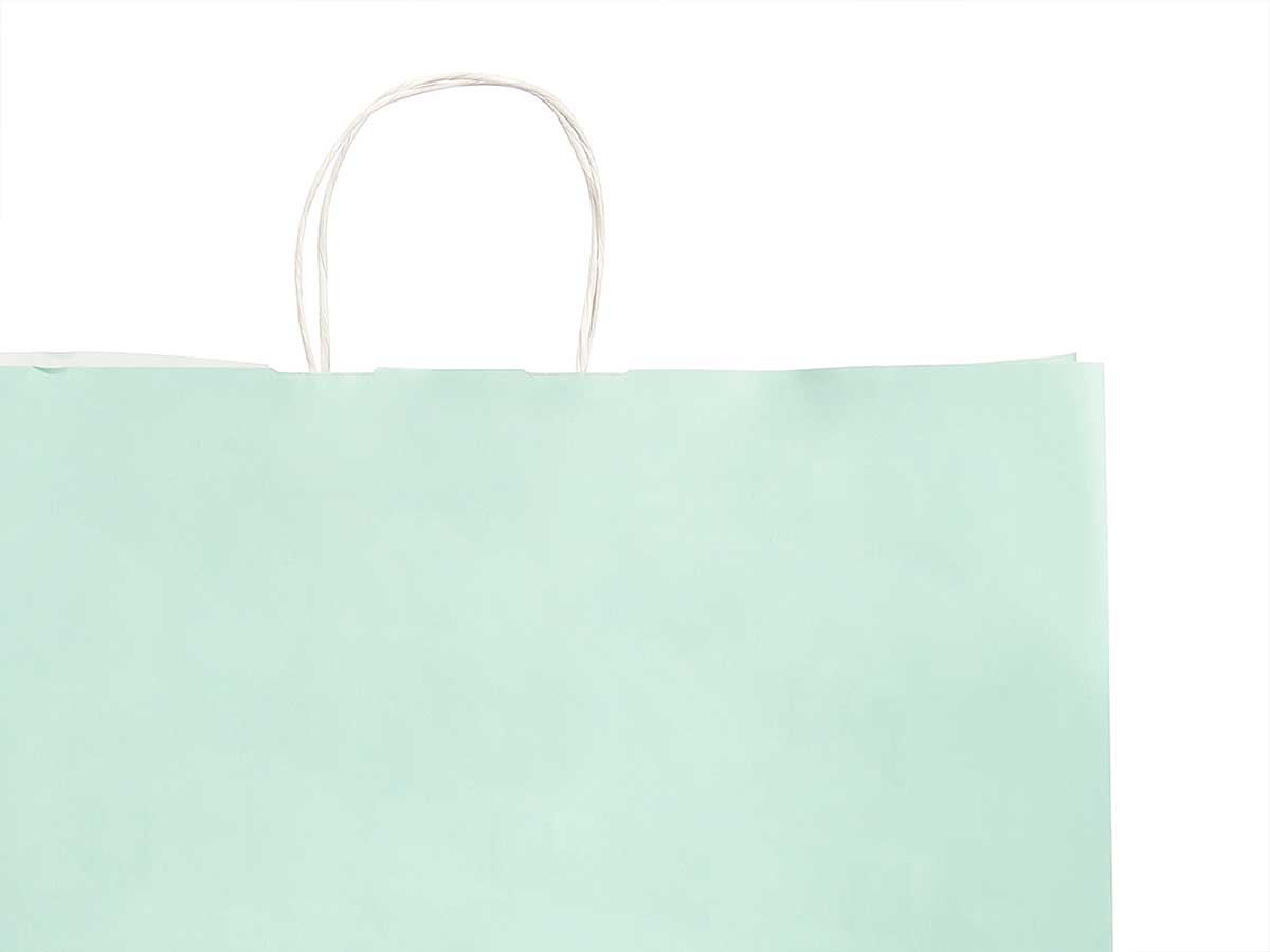 Bolsa papel verde menta gr 46x49cm - Imagen 4