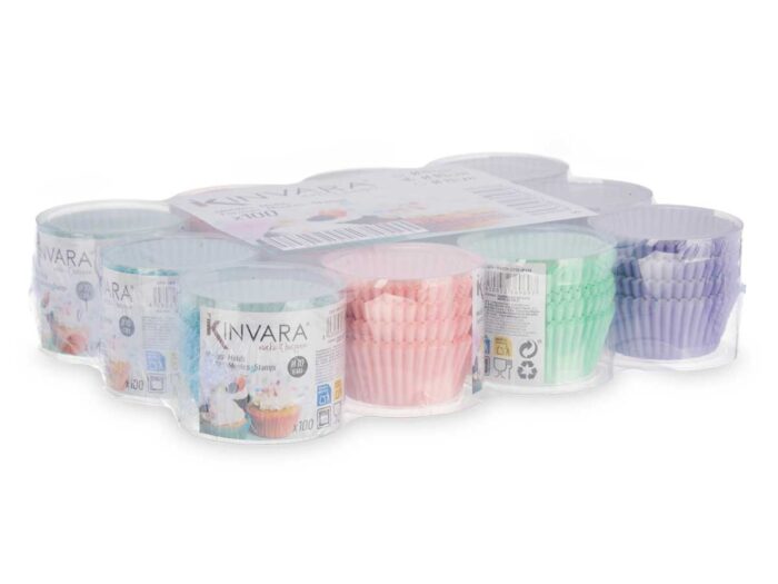 Set 100 moldes papel reposteria 10cm surt 4 - Imagen 3