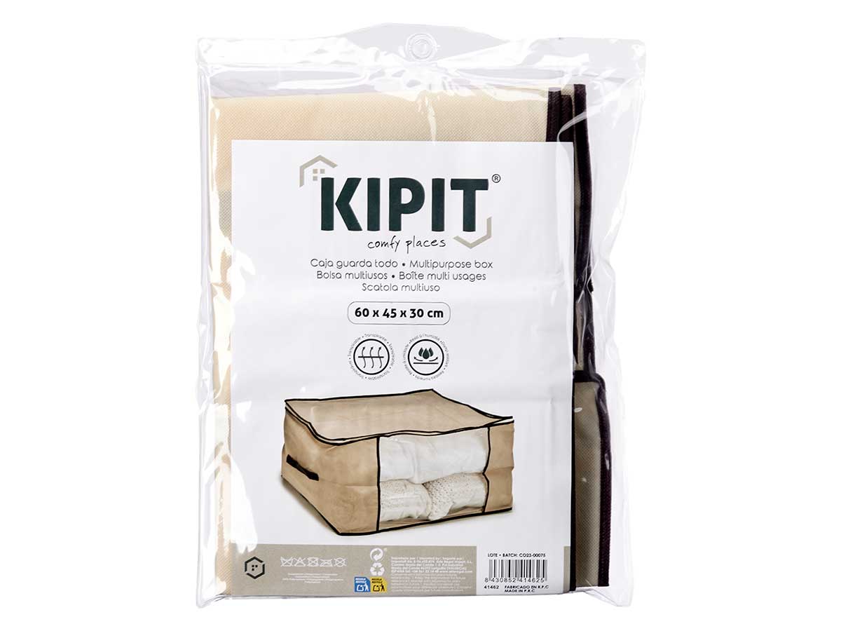 Caja guarda todo 60x45x30cm col natural - Imagen 2