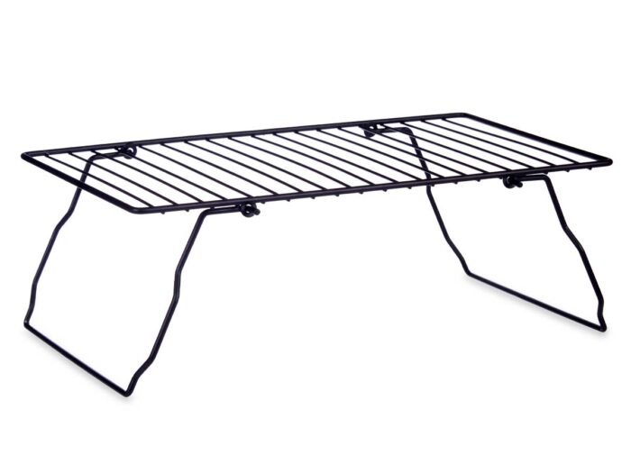 Soporte negro metal estanteria plegable - Imagen 2