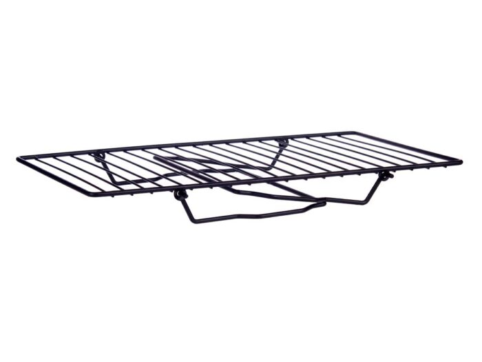 Soporte negro metal estanteria plegable - Imagen 3