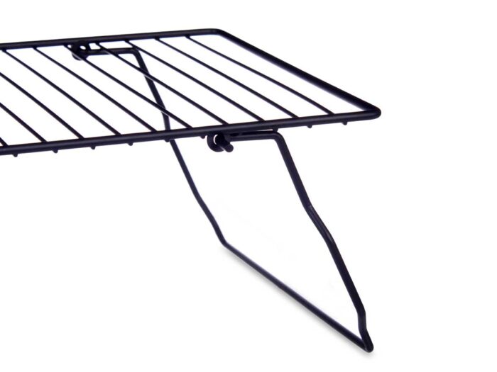 Soporte negro metal estanteria plegable - Imagen 4