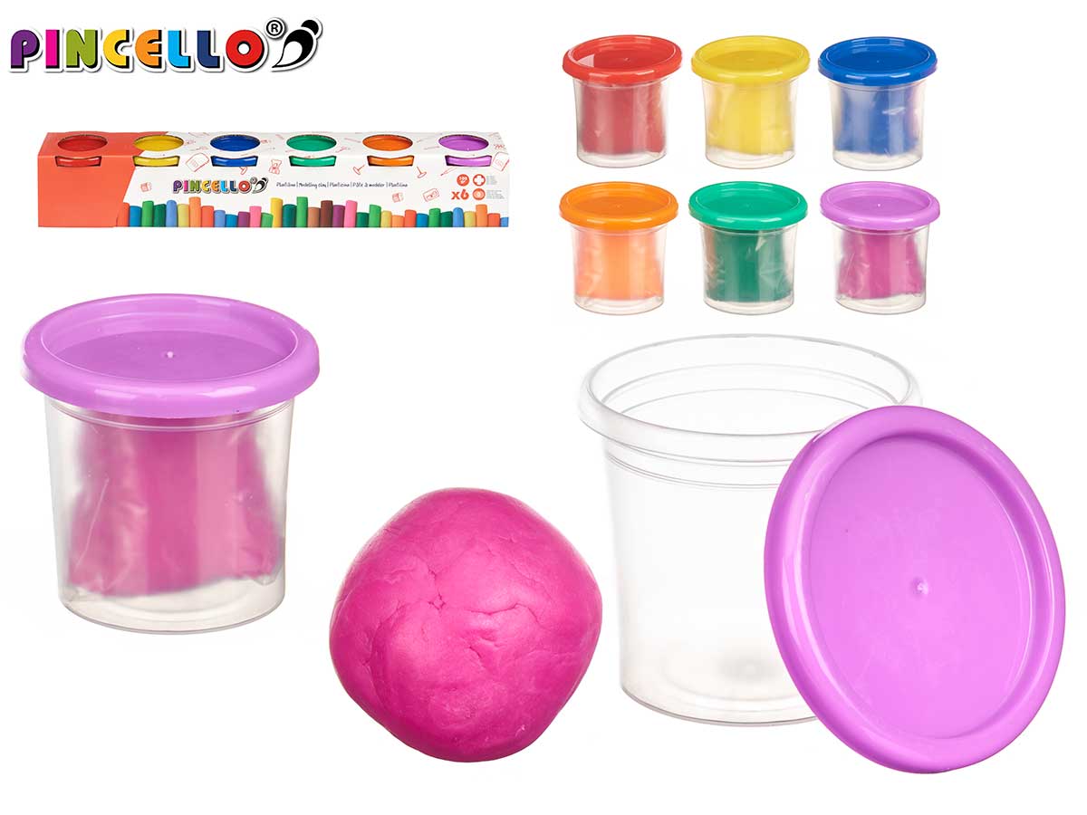 Set 6 plastilinas 100 gramos
